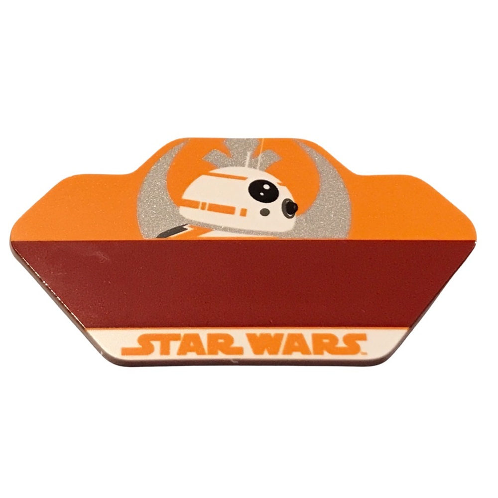Disney Star Wars BB-8 Name Tag Badge Pin Blank RARE